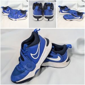 🏀 Nike Kids Basketball Royal Blue and White Sneakers